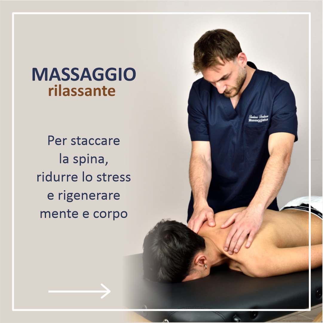 Tindaro Ferlazzo durante una seduta di massaggio rilassante
